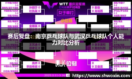 赛后复盘：南京乒乓球队与武汉乒乓球队个人能力对比分析